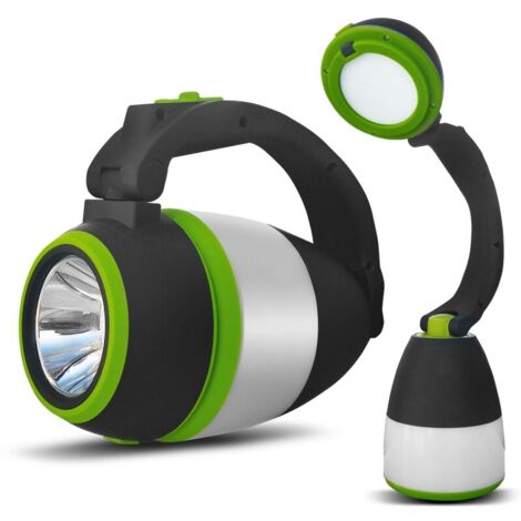 MACLEAN MCE298 LAMPE LED 3EN1 CAMPING LAMPE DE BUREAU LAMPE DE POCHE 1W 60-200LM BLANC FROID 6000K 18650 1500MAH FONCTION BANQUE