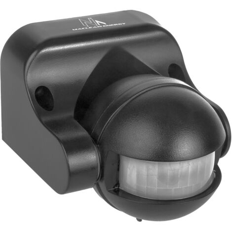 Maclean MCE358 GR Infrarot PIR Bewegungsmelder IP44 Grau Reichweite 12m Max Belastung 800/1200W Bewegungsmelder