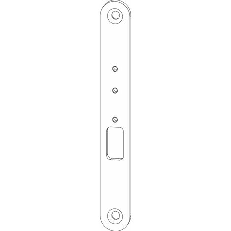 MACO Abdeckblech zu Kabelübergang steckbar, 126 mm, Edelstahl
