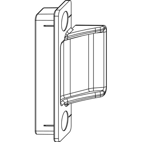 MACO Anpressverschluss verdeckt fix PVC, Flügelteil, 13V, universal, silber