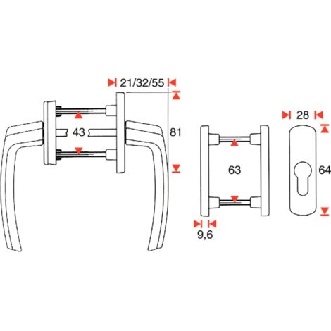 Maco Bolzenschließblech - Schließblech für Türkantriegel für Falzluft 4mm, Stahl