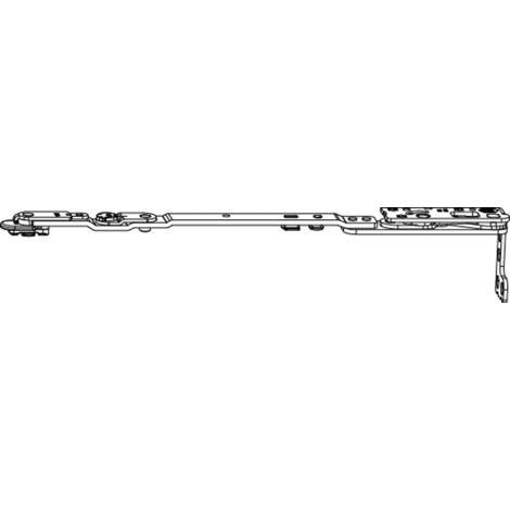 MACO DK-Scherenarm POWER 13V Holz/PVC FT30 FFB 370-800 mm silber links (217479)