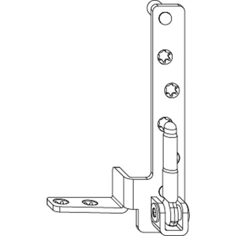 MACO Ecklager Multi Mammut Holz mit 9 mm Tragezapfen 12/18 ls