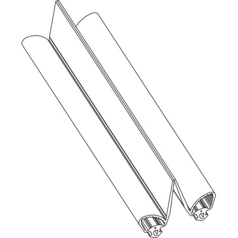 MACO HS Schlauchdichtung für Dichtungsschiene PVC, L=50 Meter, schwarz (467023)