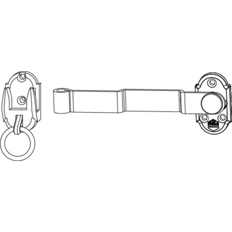 MACO Ladenmittelverschluss mit Ringteil mit gekröpfter Kurbel 160 mm Schwarz-S
