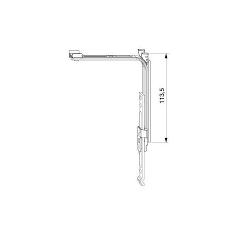 Maco Rinvio angolare verticale MM 222214, senza perni, estensibile (222214)