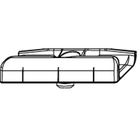 MACO Schließteil mit Positionszapfen 12x3 mm FT24 13V Schrägverschraubung