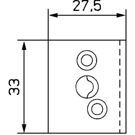 MACO Sprossenkupplung für Sprossenkreuz 33 mm Braun