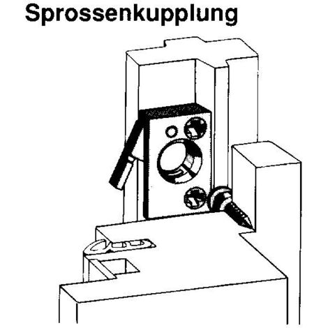 MACO Sprossenkupplung für Sprossenrahmen, Kunststoff weiß (11470)