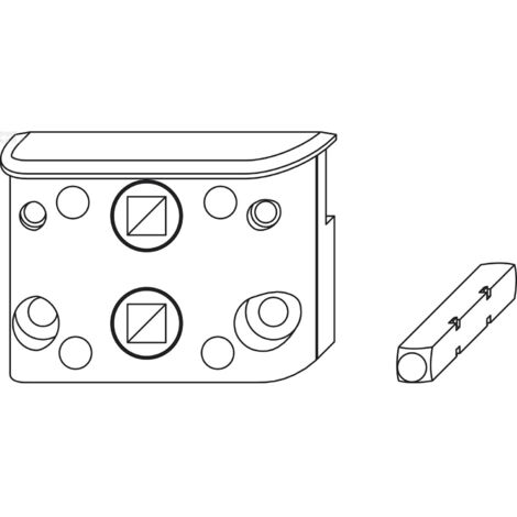 MACO Zwischengetriebe DM -6 mm Falzluft 12 mm Überschlag 18 mm 9V silber