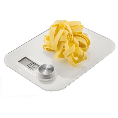 Macom 868 escabeaux de cuisine Balance de ménage électronique Blanc Comptoir Rectangle
