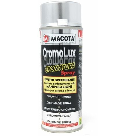 MACOTA CROMOLUX Vernice Cromata Spray Cromatura Resistente al