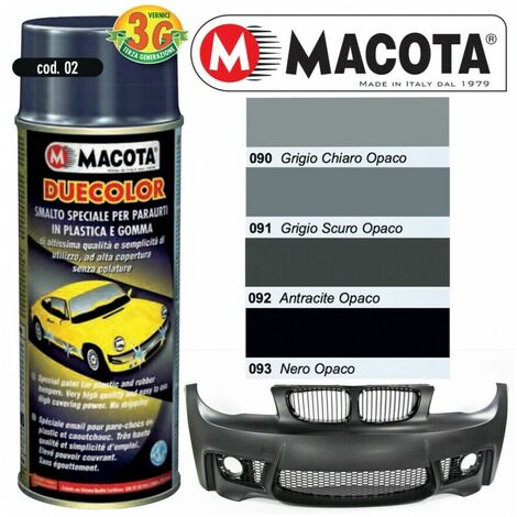 MACOTA DUECOLOR VERNICE SPRAY PER PLASTICA E GOMMA SMALTO PER PARAURTI 400ml