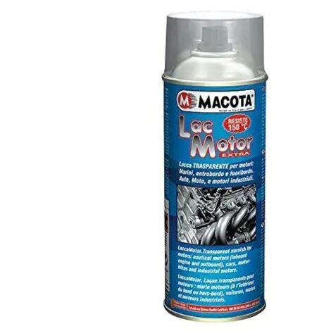 MACOTA Vernice Spray Trasparente Per Motore Auto Moto Motori Resistente 400 ML