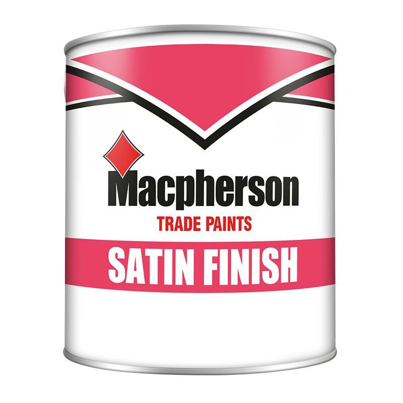 Satin Finish Paint - Brilliant White - 1L - Macpherson