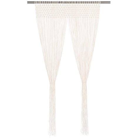 Macrame Curtain 140x240 cm Cotton vidaXL