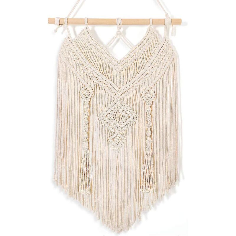 Macramé Tenture Murale, Decoration Maison Macrame Mural, Macramé Decoration Murale Tapisserie Murales, Tapis Mural Tisses Main Interieur Exterieur