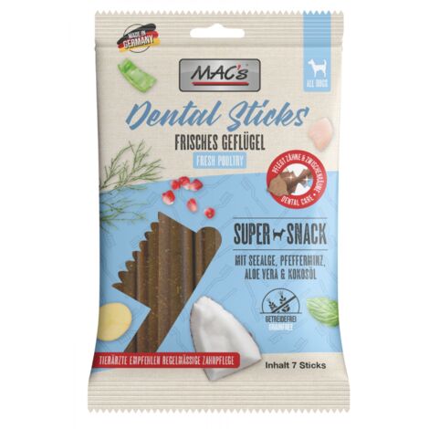 Mac's Dog  Dental Stick  Snack per cani 180 g - Pollame 180 g