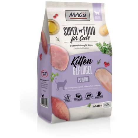 MAC's Katze  Ausgewachsen  300g Packung - Kitten-Geflügel und Garnelen 300g