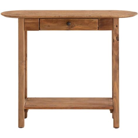 Made In Meubles – Console en bois de pin recyclé – Dimensions 94x34x76 cm – Tiroir intégré pour rangement – Style rustique moderne
