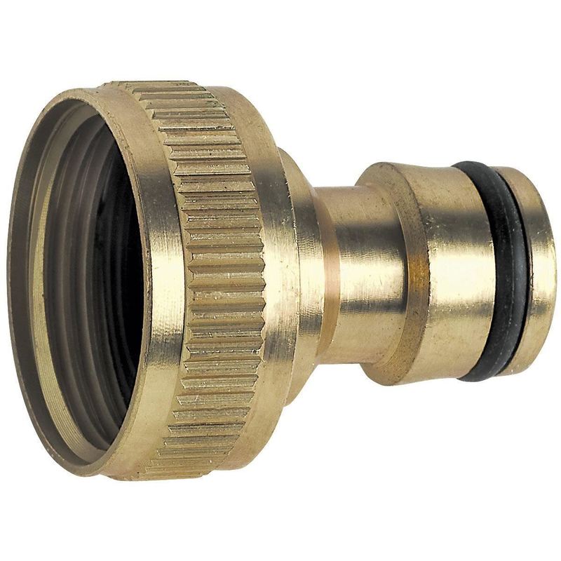 Ferro - Made of Brass Hozelock Compatible Threaded Female Tap Connector 1' Diameter