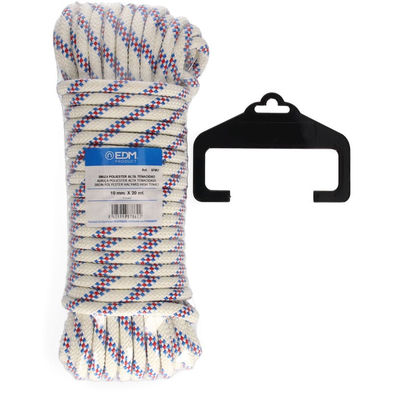 

EDM Madeja 20 mt. driza poliester alta tenacidad tricolor. calibre 10 mm edm