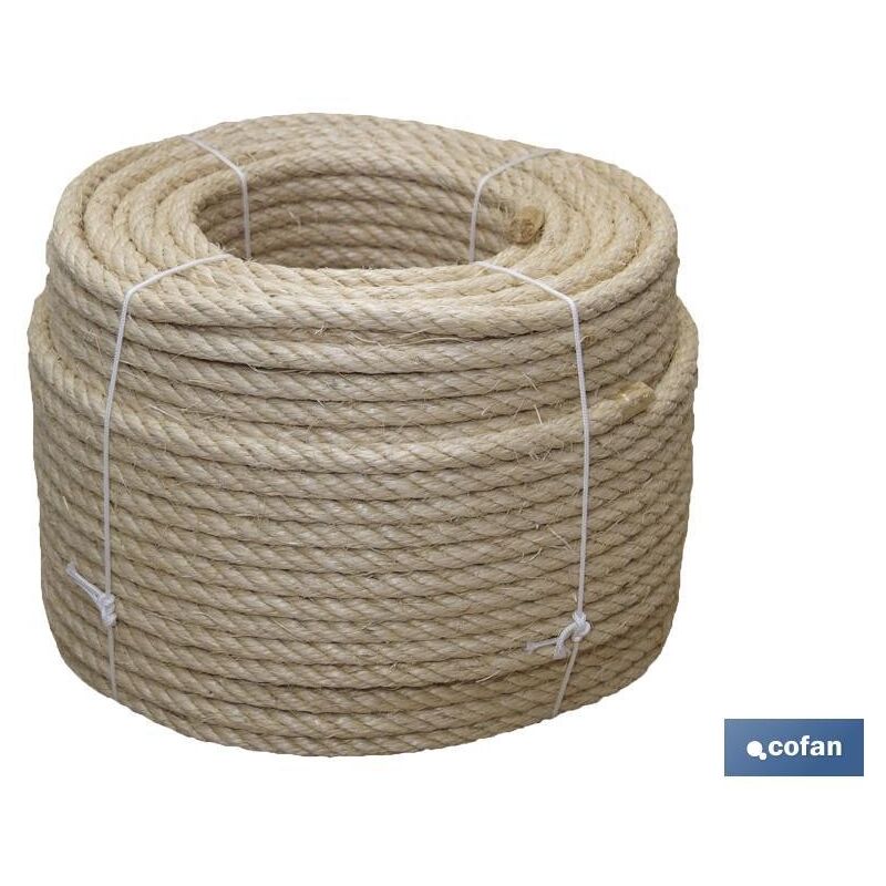 

Cuerda sisal 4 cabos 20 mm 100 mts natural