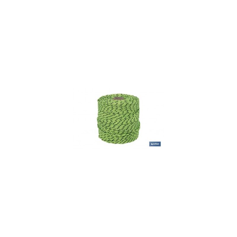 

Cordon trenzado hippie verdenegro 3mm x 25 mts