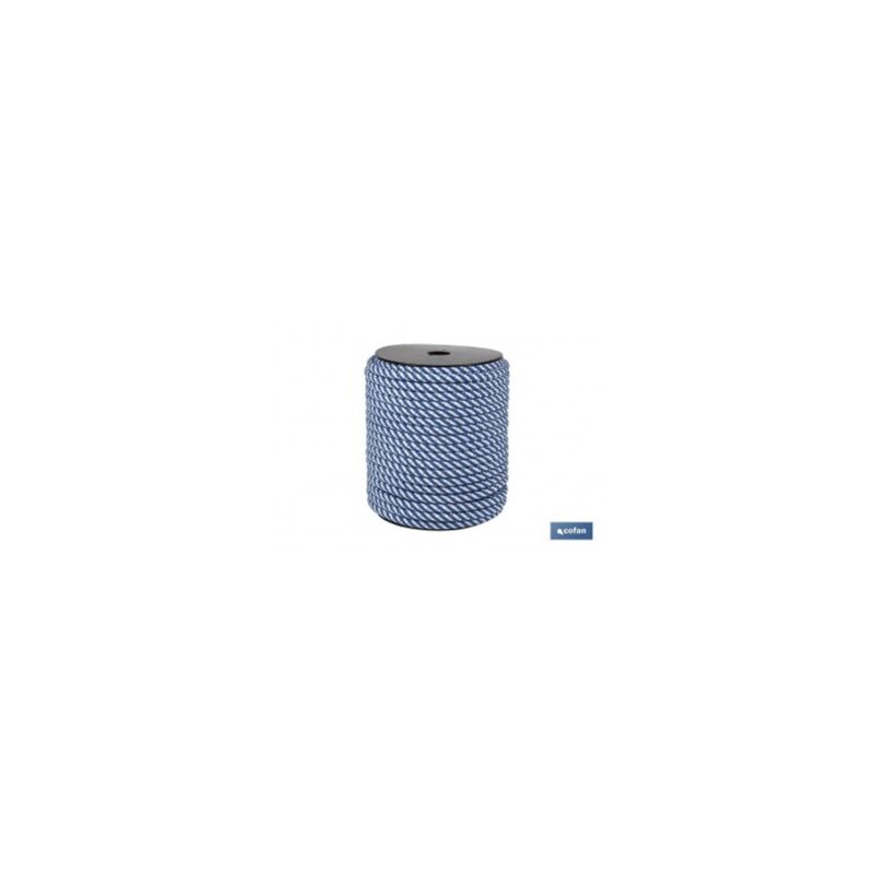 

Carrete cuerda helicoidal 16mm 25 m bcoazul