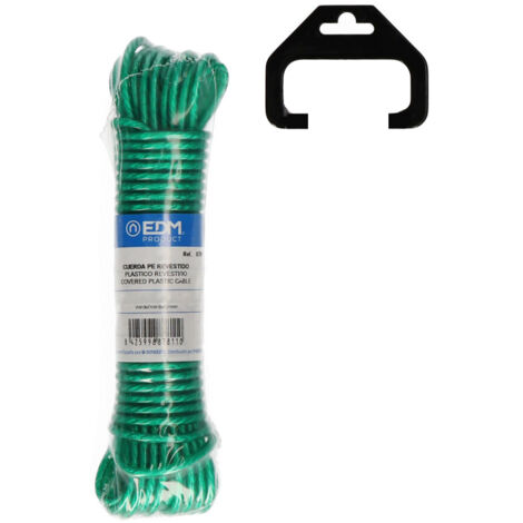 MADEJA PLASTICO REVESTIDO 15m VERDE EDM