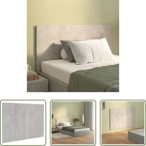 Madera contrachapada -  Cabecero de cama madera contrachapada gris 120x1,5x80 cm