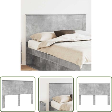 Madera contrachapada -  Cabecero Gris Concreto Madera de ingeniería
