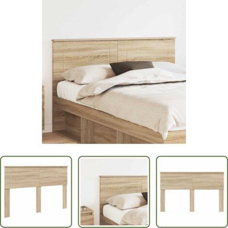 Madera contrachapada -  Cabecero Roble Sonoma 150 cm Madera contrachapada