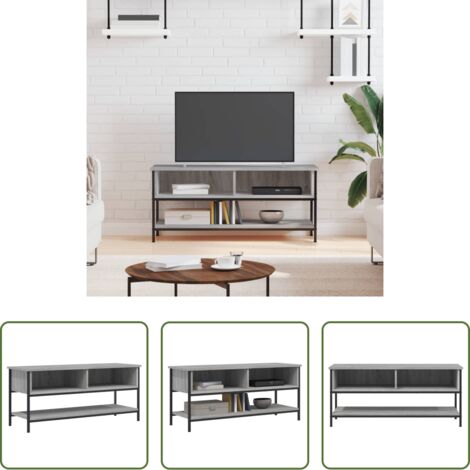 Madera contrachapada -  Mueble de TV madera contrachapada gris Sonoma 100x35x45 cm