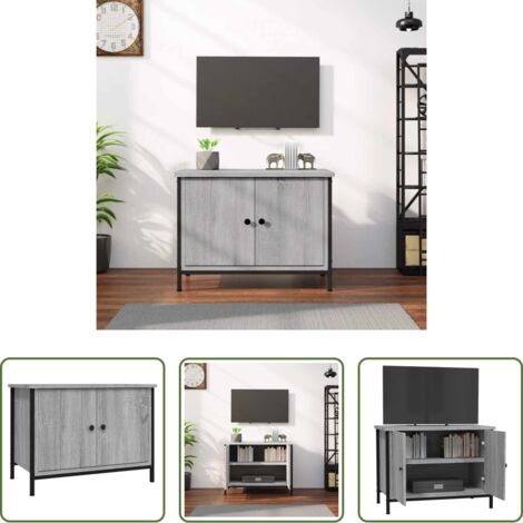 Madera contrachapada -  Mueble de TV madera contrachapada gris Sonoma 60x35x45 cm