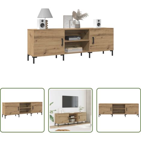 Madera contrachapada -  Mueble de TV madera de ingeniería roble artisan 150x30x50 cm