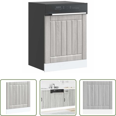 Madera contrachapada -  Panel para lavavajillas Lucca madera contrachapada sonoma gris