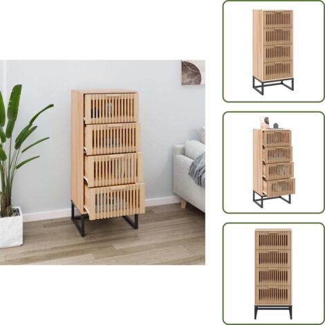 Madera contrachapada - vidaXL Aparador alto madera contrachapada 40x30x95 cm - Cajones de madera