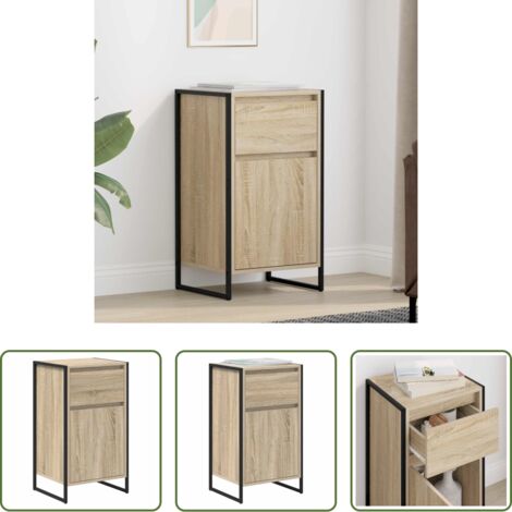 Madera contrachapada -  Vitrina con cajón Sonoma 43 x 36 x 75,5 cm Madera contrachapada