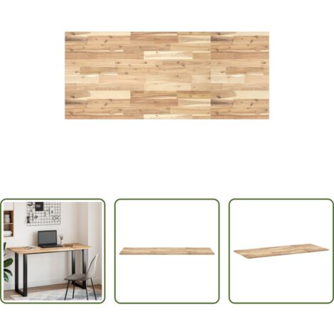 Madera de acacia -  Encimera tocador de baño madera acacia sin tratar 140x60x2 cm