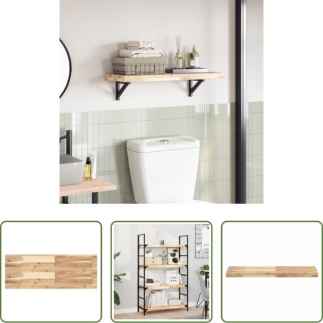 Madera de acacia -  Tablero de mesa rectangular madera maciza acacia 100x30x4 cm