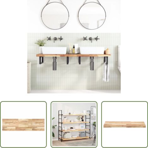 Madera de acacia -  Tablero de mesa rectangular madera maciza acacia 160x40x4 cm