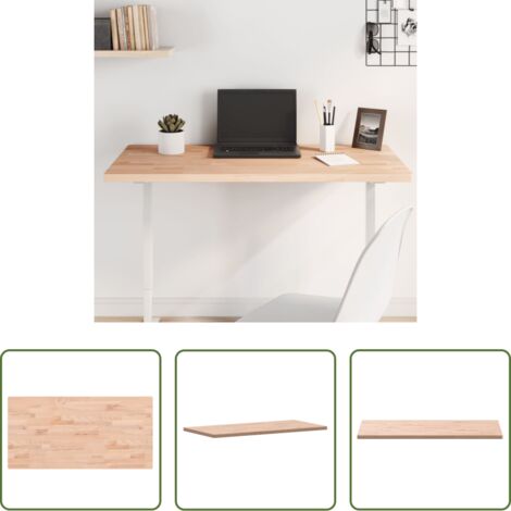 Madera de haya -  Tablero rectangular de madera maciza de haya 100x50x2,5 cm
