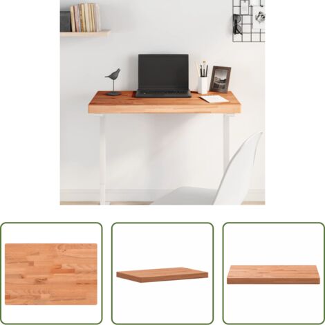 Madera de haya -  Tablero rectangular de madera maciza de haya 80x40x4 cm