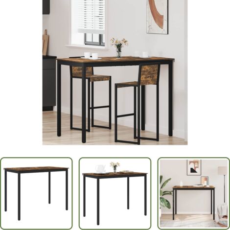 Madera de ingeniería -  Mesa de barra de pie Madera de ingeniería