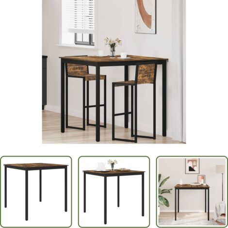 Madera de ingeniería -  Mesa de barra de pie Madera de ingeniería