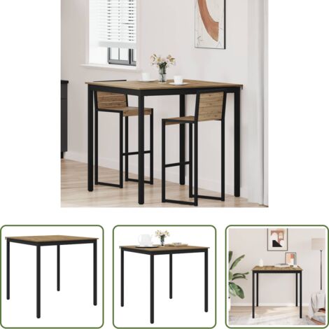 Madera de ingeniería -  Mesa de barra de pie Madera de ingeniería