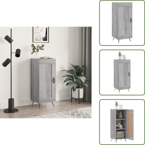Madera de ingeniería - vidaXL Aparador madera de ingeniería gris Sonoma 34,5x34x90 cm - Muebles decorativos