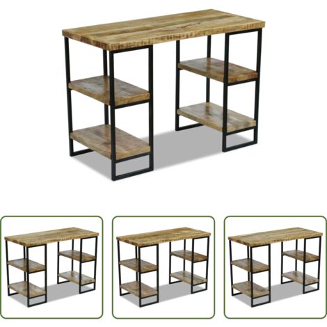 Madera de mango -  Escritorio de oficina madera de mango 110x50x76 cm