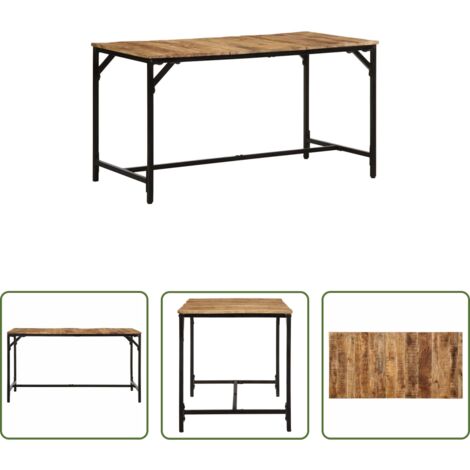 Madera de mango -  Mesa de comedor madera maciza de mango 140x70x75 cm